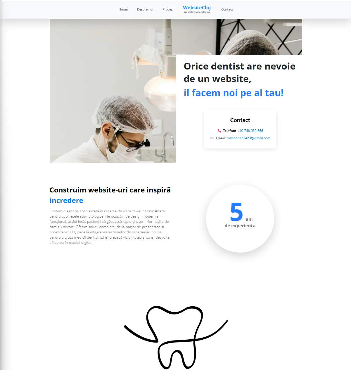Realizam website-uri pentru stomatologi!